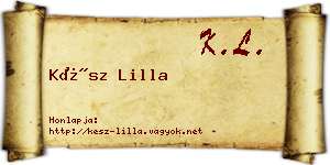 Kész Lilla névjegykártya